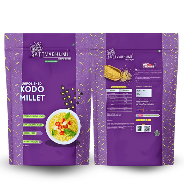 🌾 Kodo Millet (Kodrav) – Wholesome Fiber-Rich Superfood